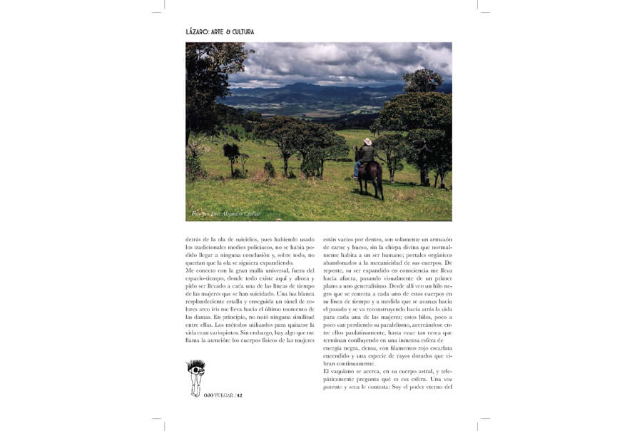 Third page of El Corcel Niveo writing